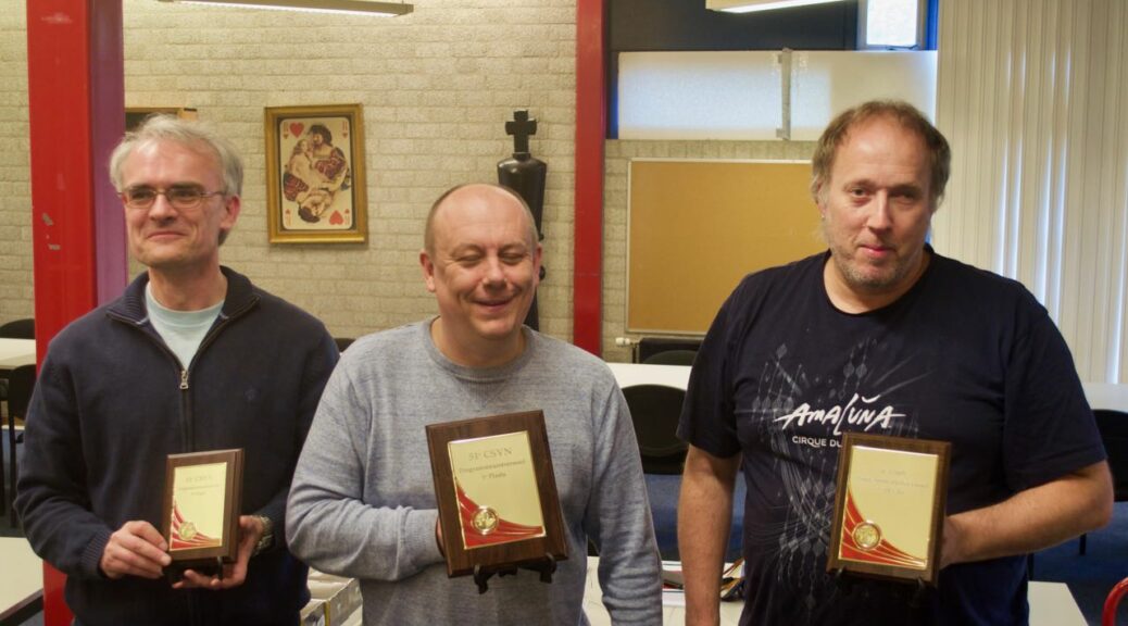 The winner and runners-up
